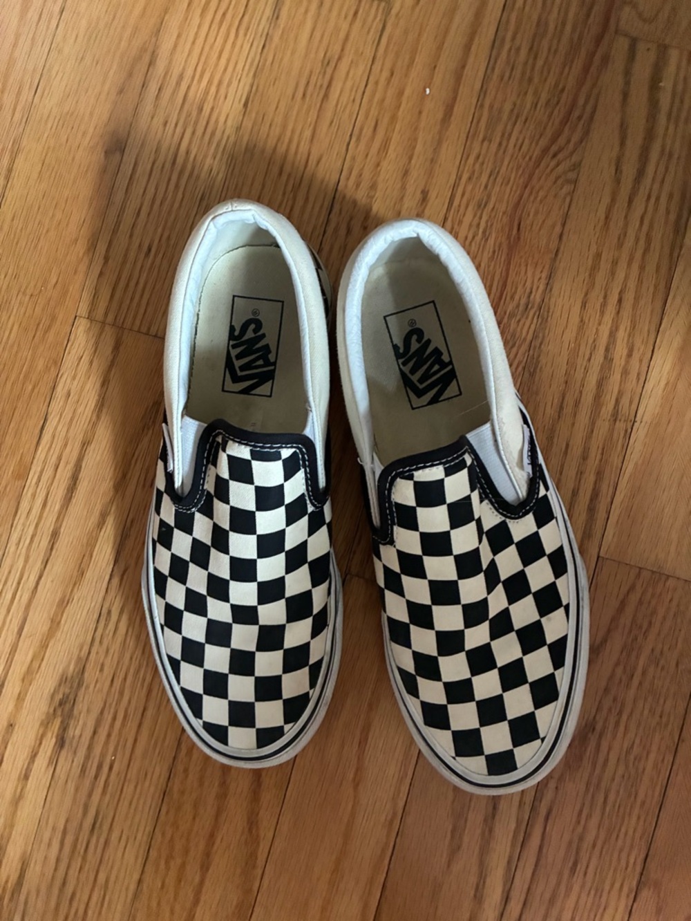 Vans Checkerboard Slip-On Sneakers - Black & White